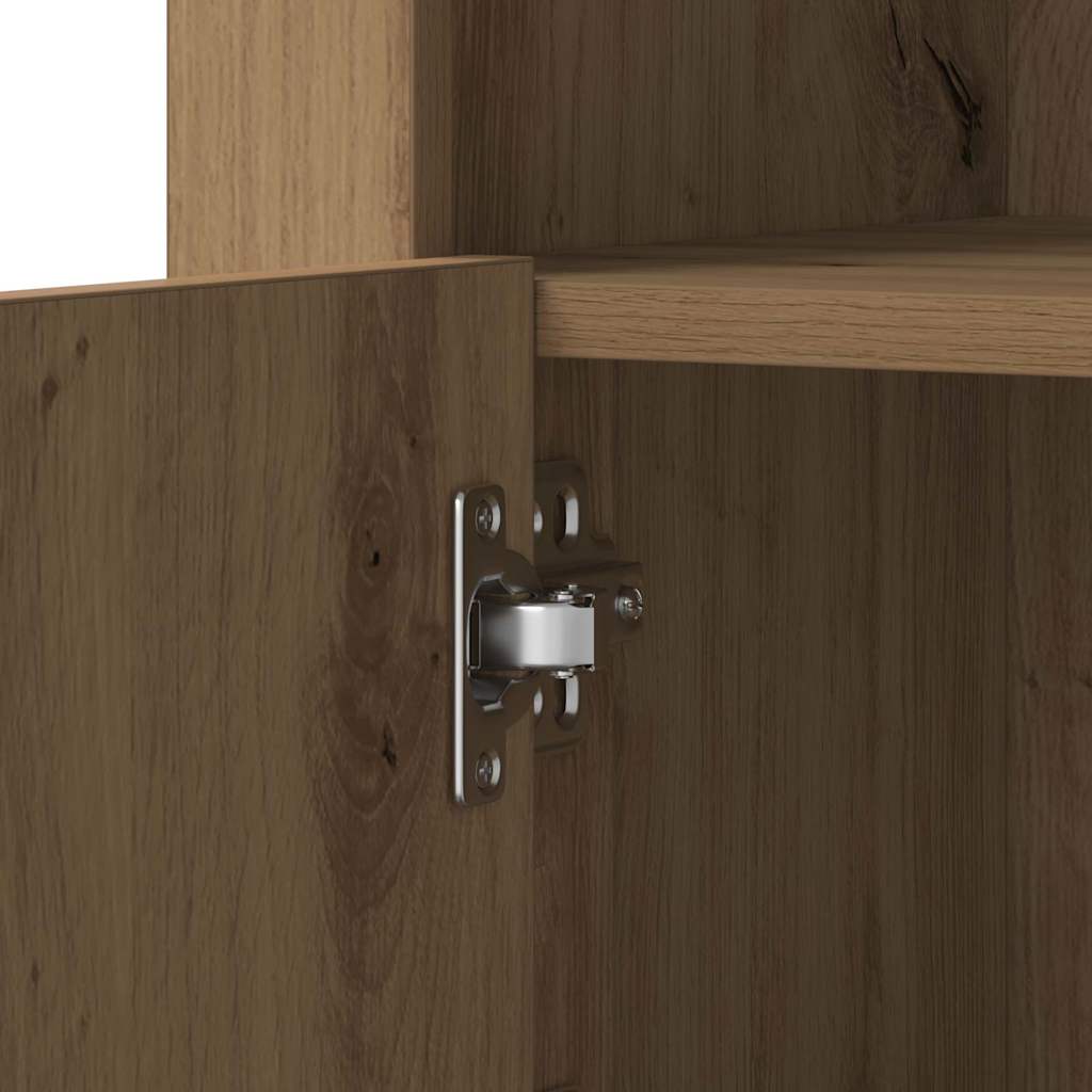 LED komoda S LED lampica 2 pcs Umjetnički hrast 41 x 37 x 67 cm