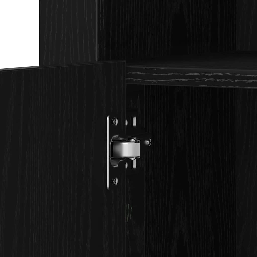 LED komoda Crni hrast 41 x 37 x 67 cm Konstruirano drvo