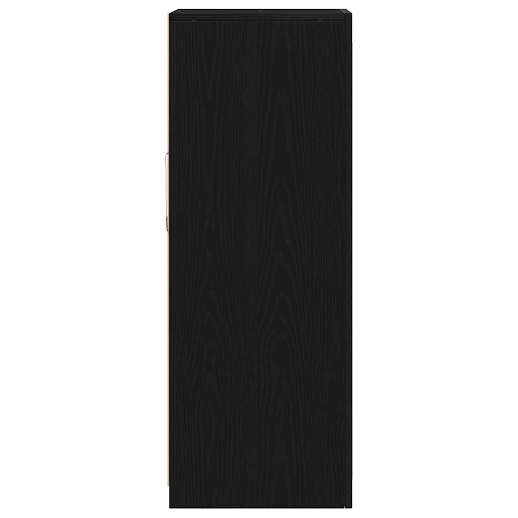 LED komoda Crna 41 x 37 x 100 cm Konstruirano drvo