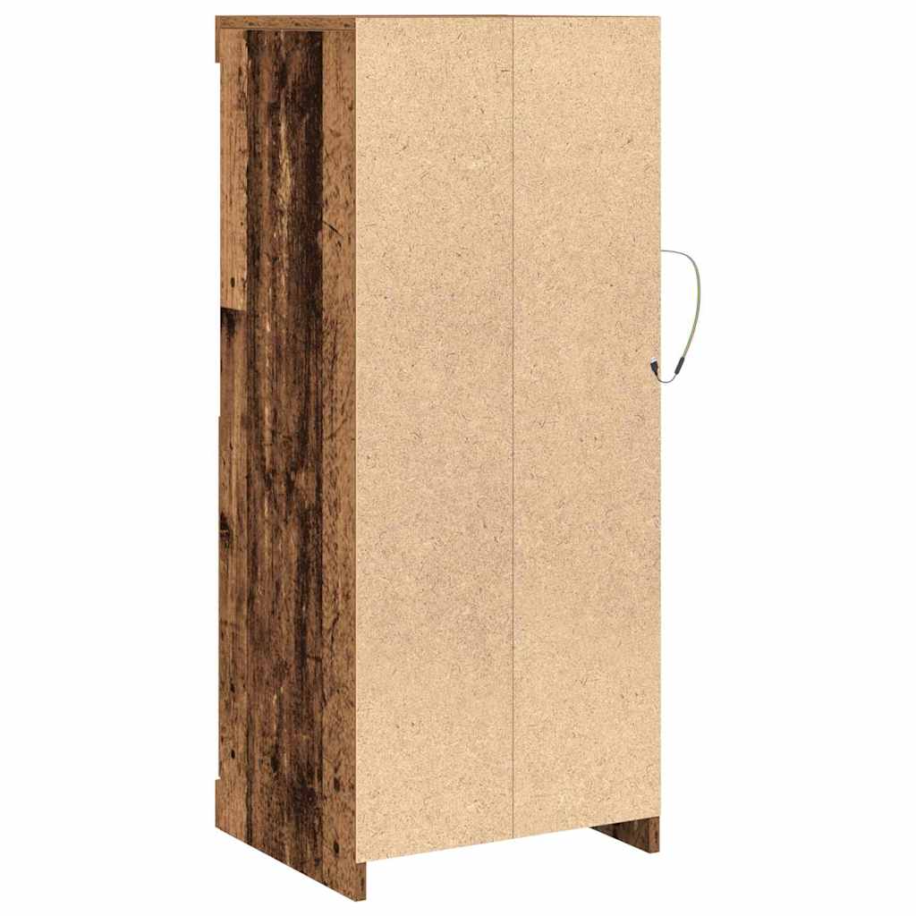 LED komoda Staro drvo 41 x 37 x 100 cm Konstruirano drvo