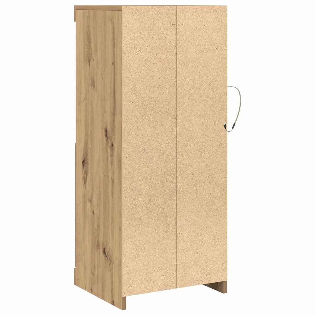 LED komoda Umjetnički hrast 41 x 37 x 100 cm Konstruirano drvo