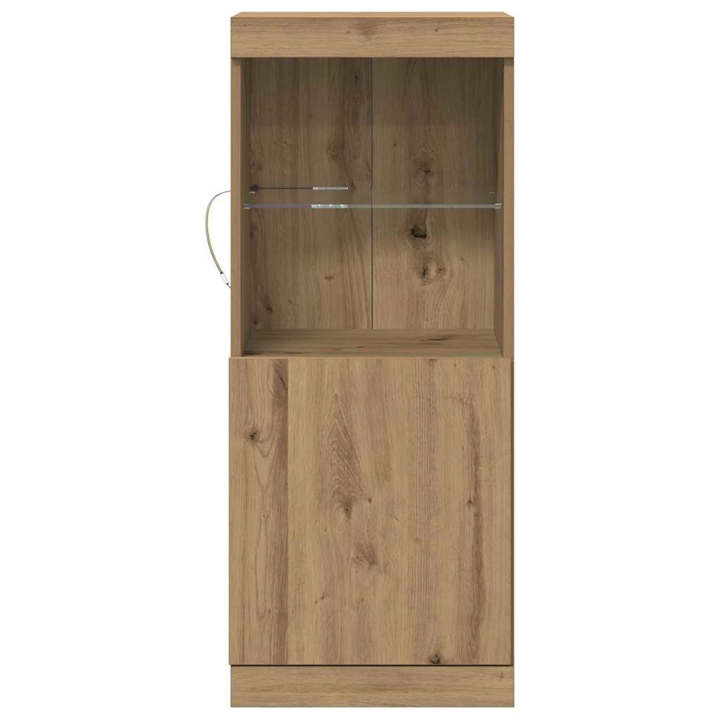 LED komoda Umjetnički hrast 41 x 37 x 100 cm Konstruirano drvo