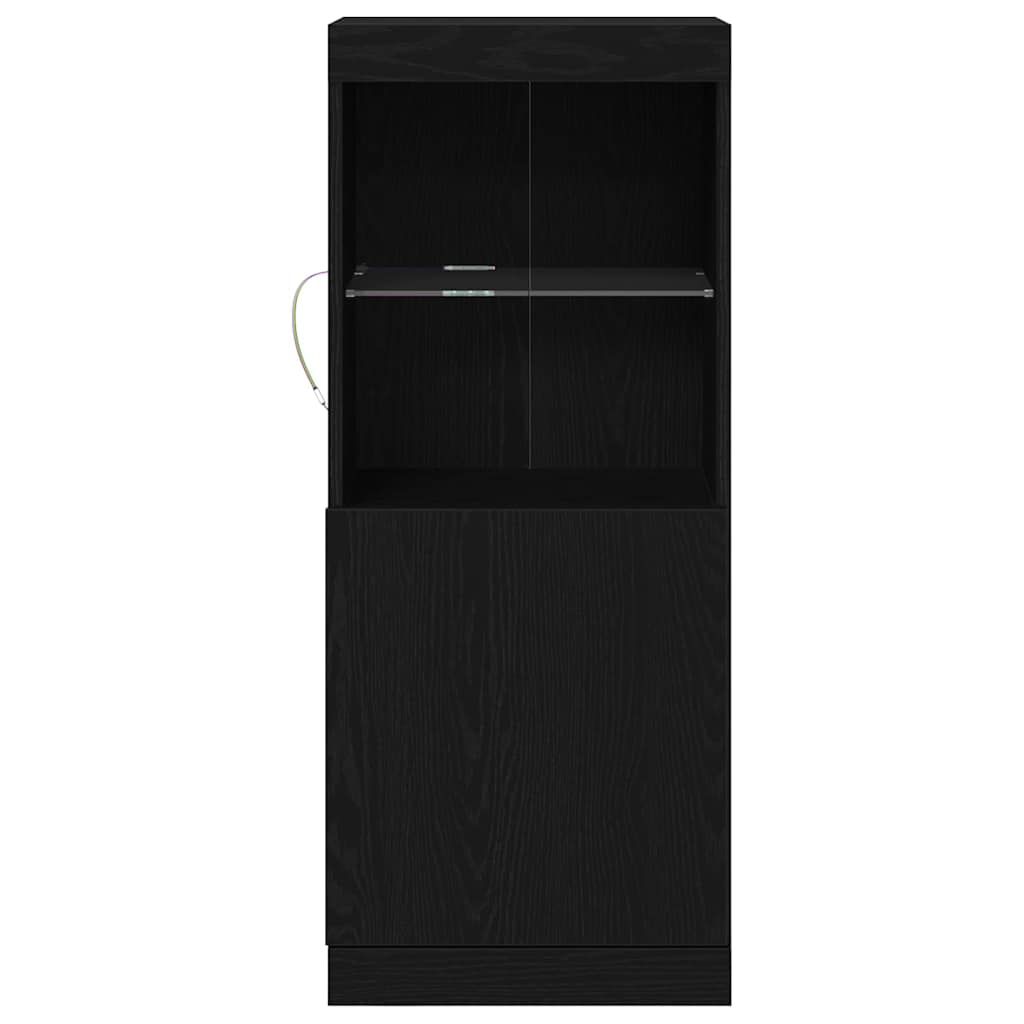 LED komoda Crni hrast 41 x 37 x 100 cm Konstruirano drvo