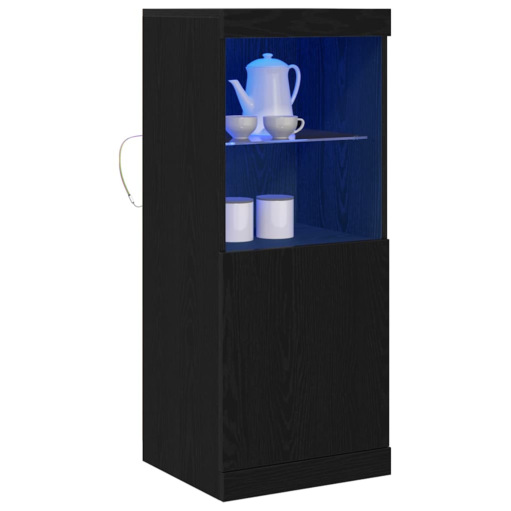 LED komoda Crni hrast 41 x 37 x 100 cm Konstruirano drvo