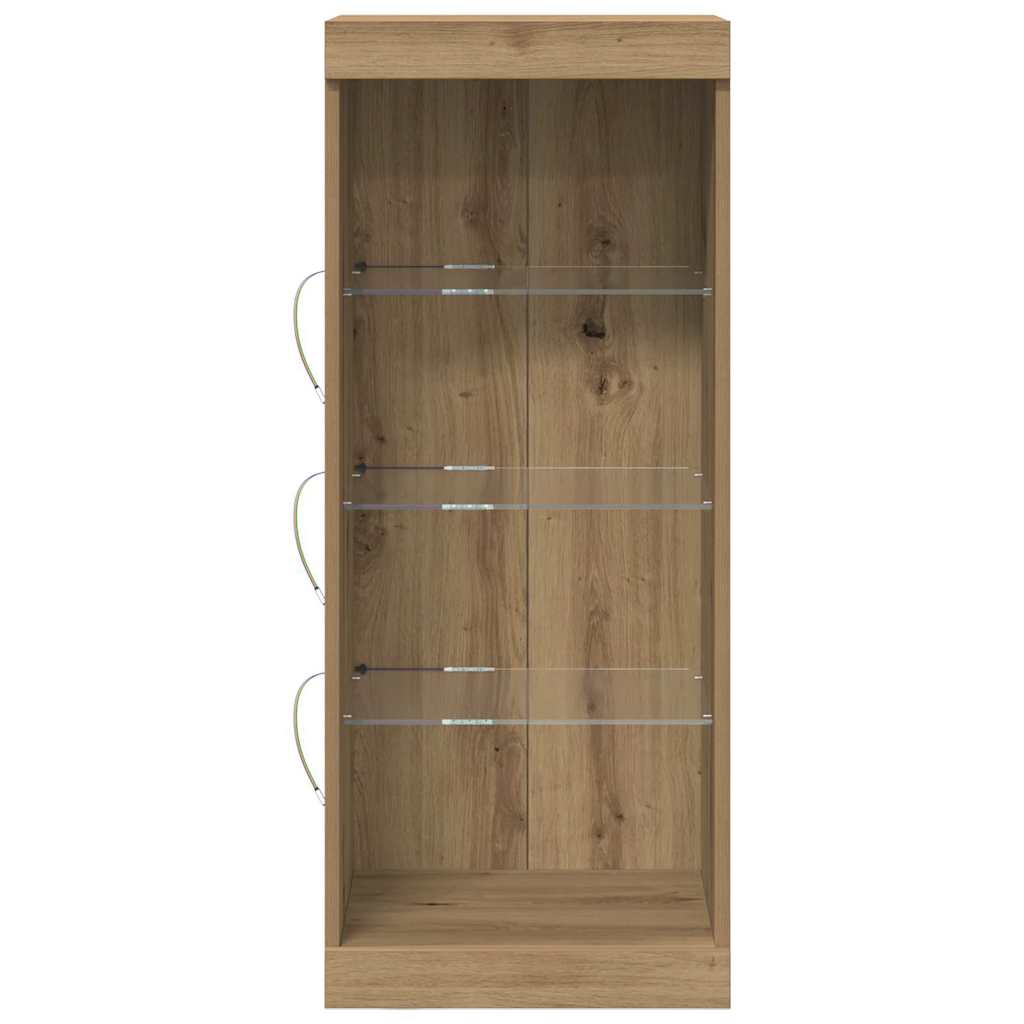 LED komoda Umjetnički hrast 41 x 37 x 100 cm Konstruirano drvo