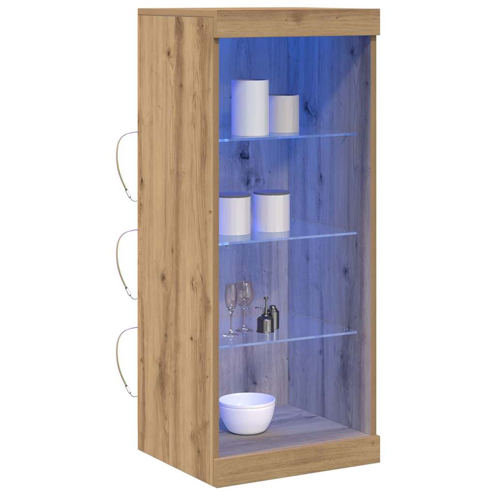 LED komoda Umjetnički hrast 41 x 37 x 100 cm Konstruirano drvo