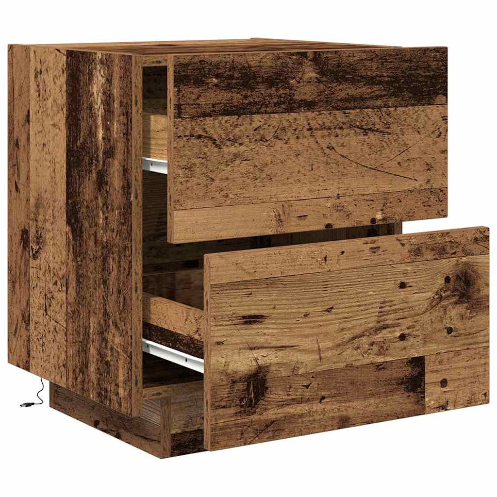 Noćni ormar Staro drvo 45 x 40 x 55 cm Konstruirano drvo