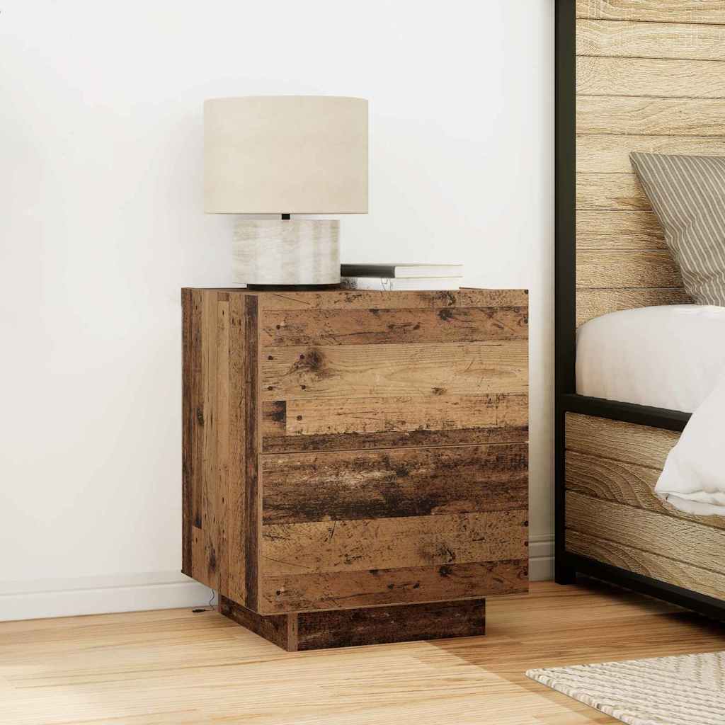 Noćni ormar 2 pcs Staro drvo 45 x 40 x 55 cm Konstruirano drvo