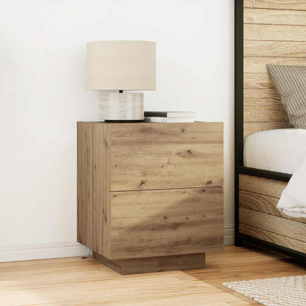 Noćni ormar s ladicama 2 pcs Umjetnički hrast 45 x 40 x 55 cm