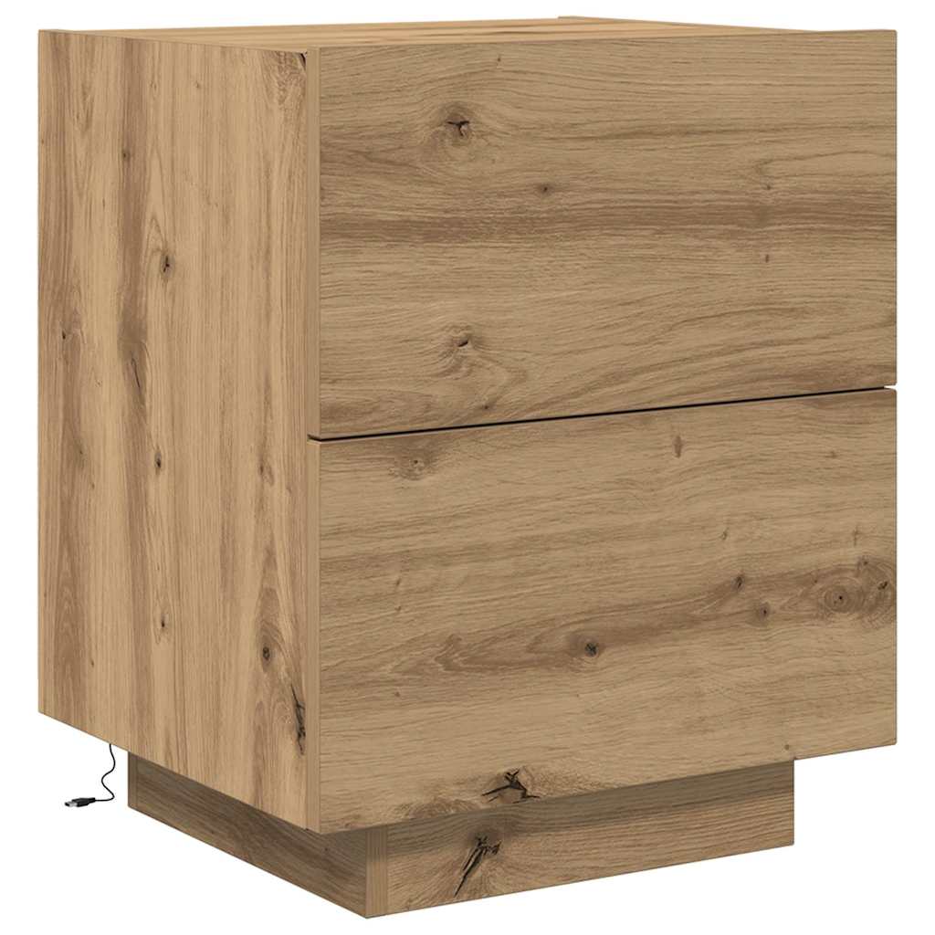 Noćni ormar s ladicama 2 pcs Umjetnički hrast 45 x 40 x 55 cm