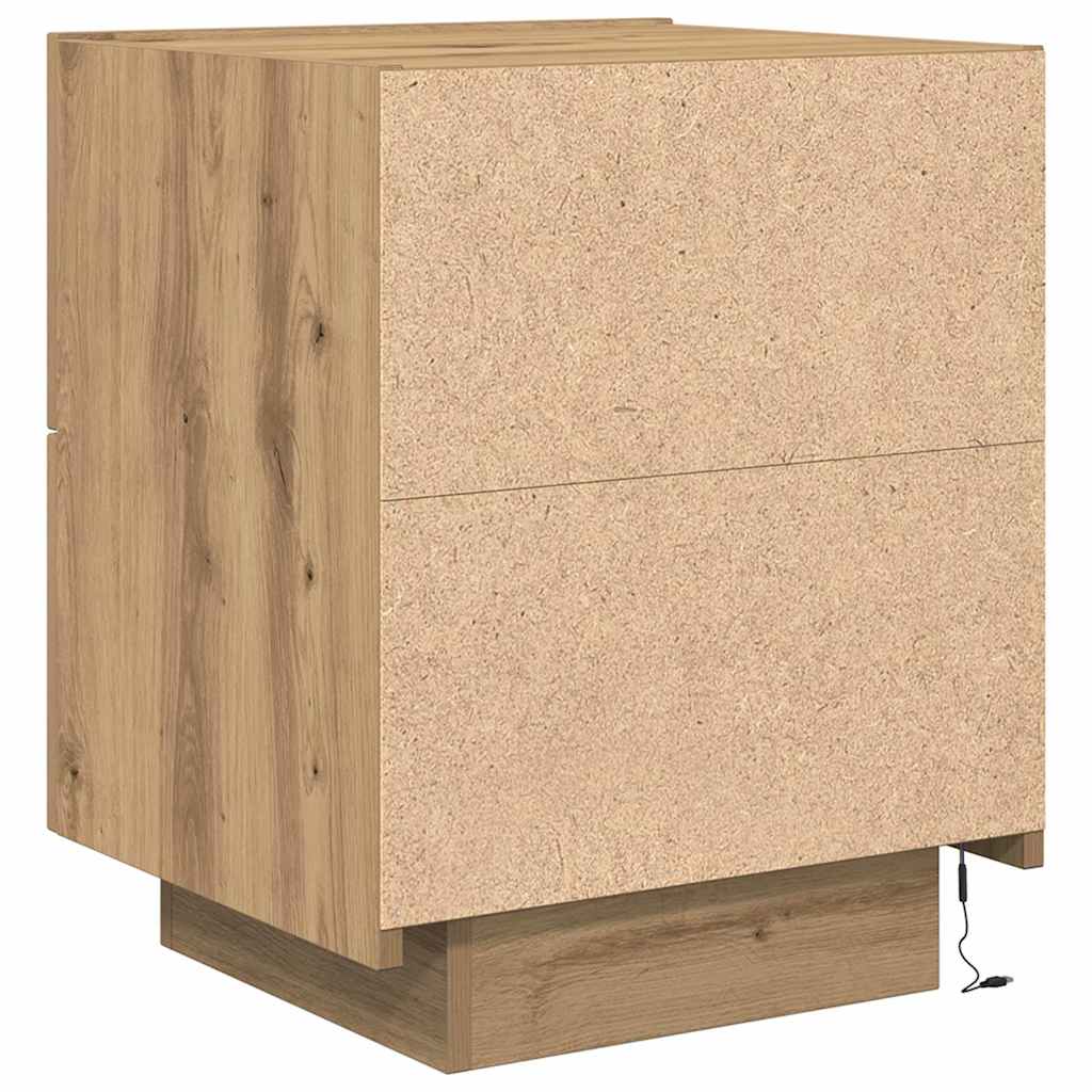 Noćni ormar s ladicama 2 pcs Umjetnički hrast 45 x 40 x 55 cm