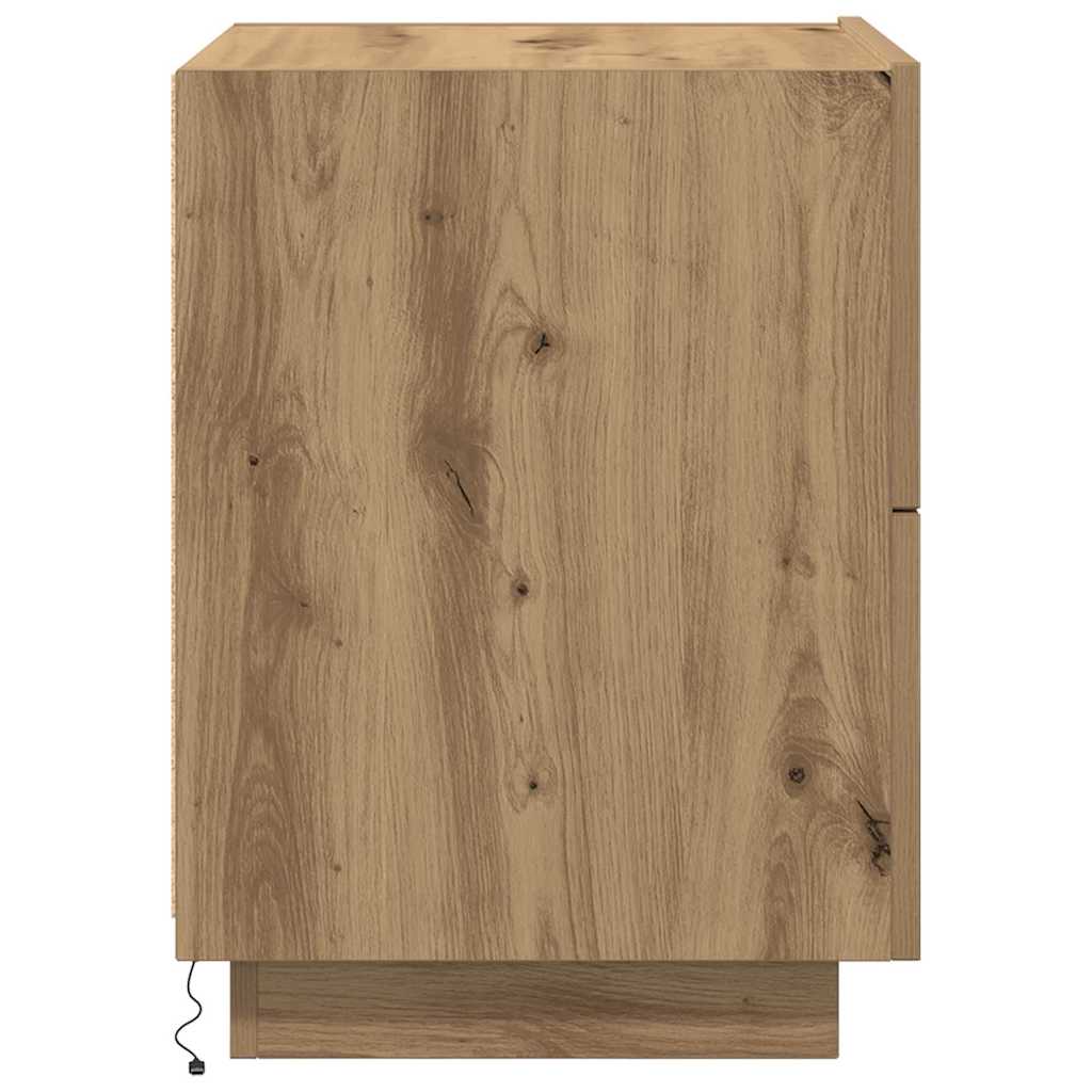 Noćni ormar s ladicama 2 pcs Umjetnički hrast 45 x 40 x 55 cm