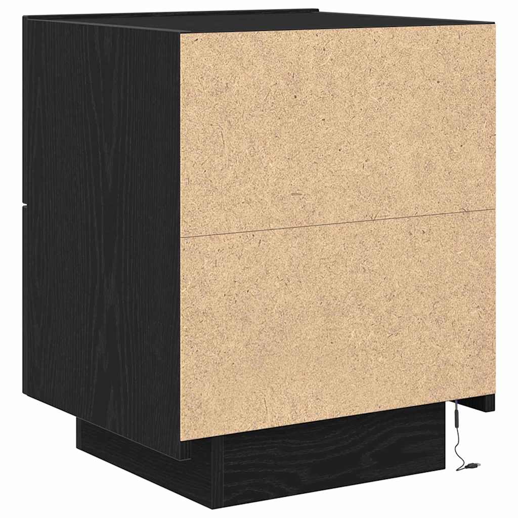 Noćni ormar Crni hrast 45 x 40 x 55 cm Konstruirano drvo