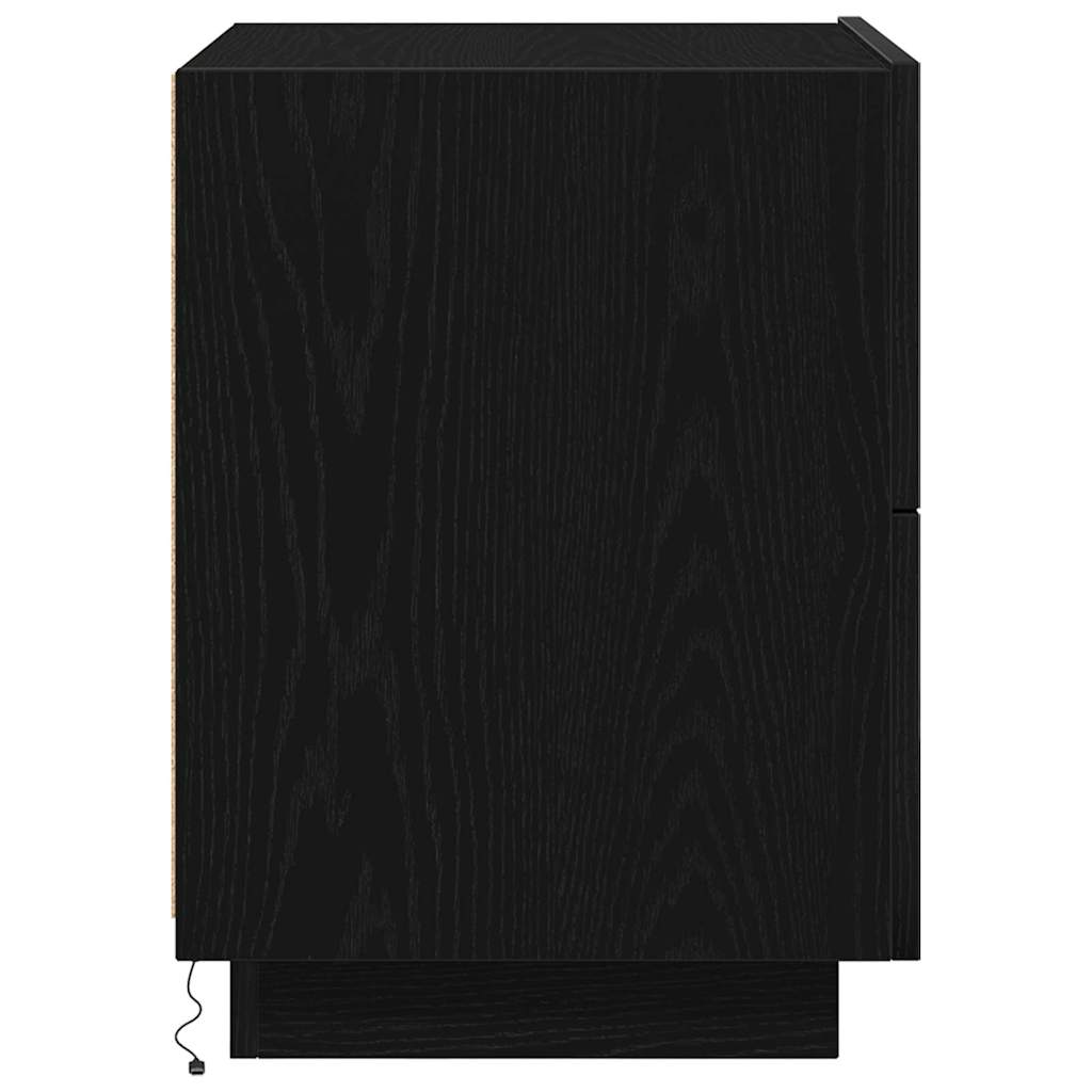 Noćni ormar Crni hrast 45 x 40 x 55 cm Konstruirano drvo