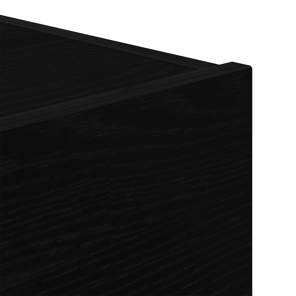 Noćni ormar 2 pcs Crni hrast 45 x 40 x 55 cm Konstruirano drvo