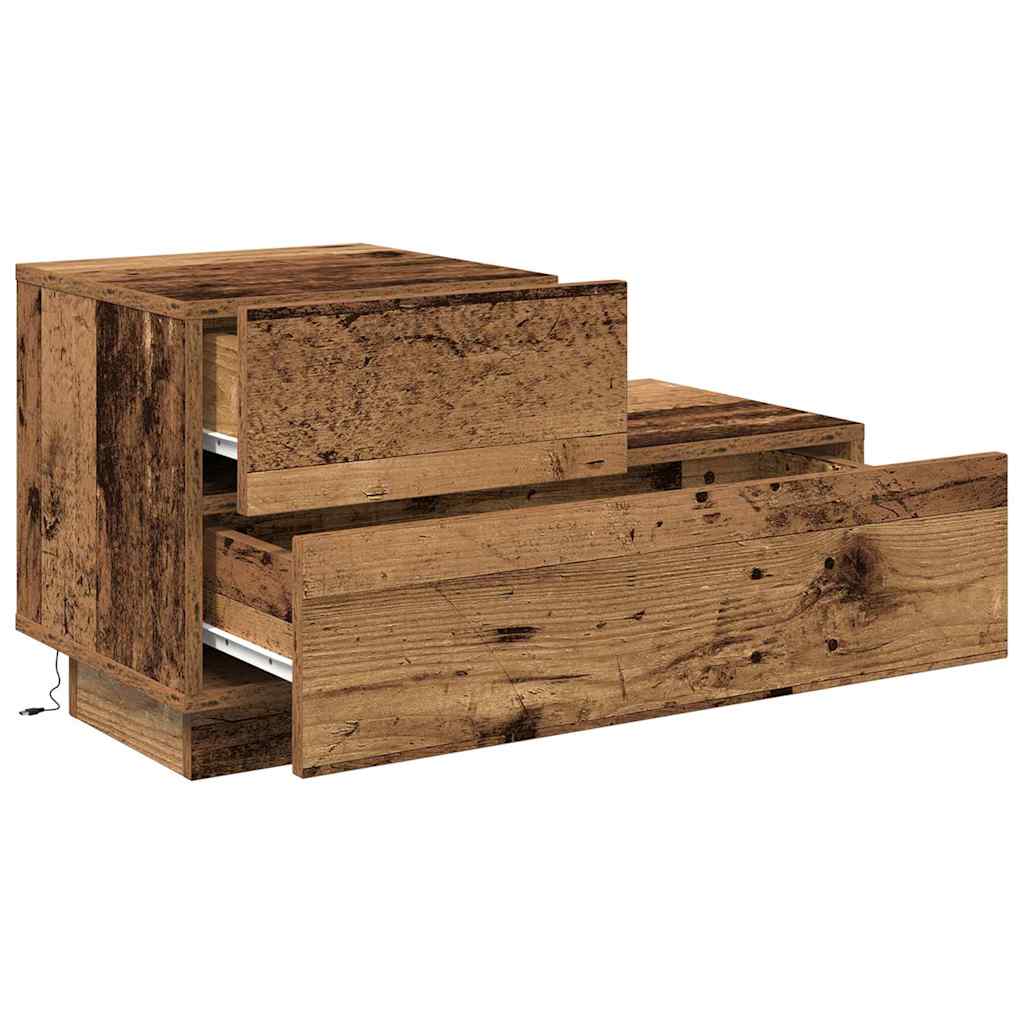 Noćni ormar Staro drvo 70 x 36 x 40,5 cm Konstruirano drvo