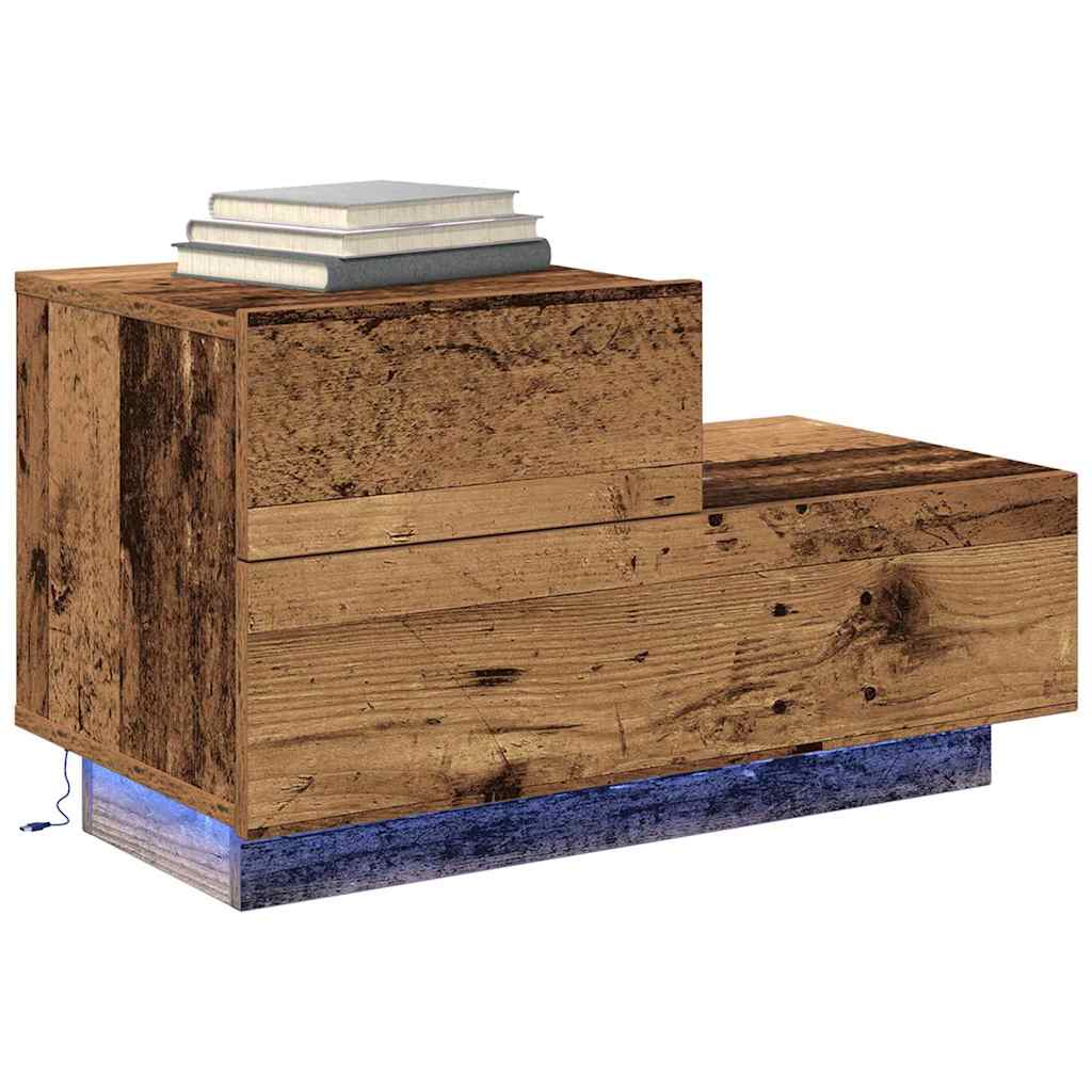 Noćni ormar Staro drvo 70 x 36 x 40,5 cm Konstruirano drvo