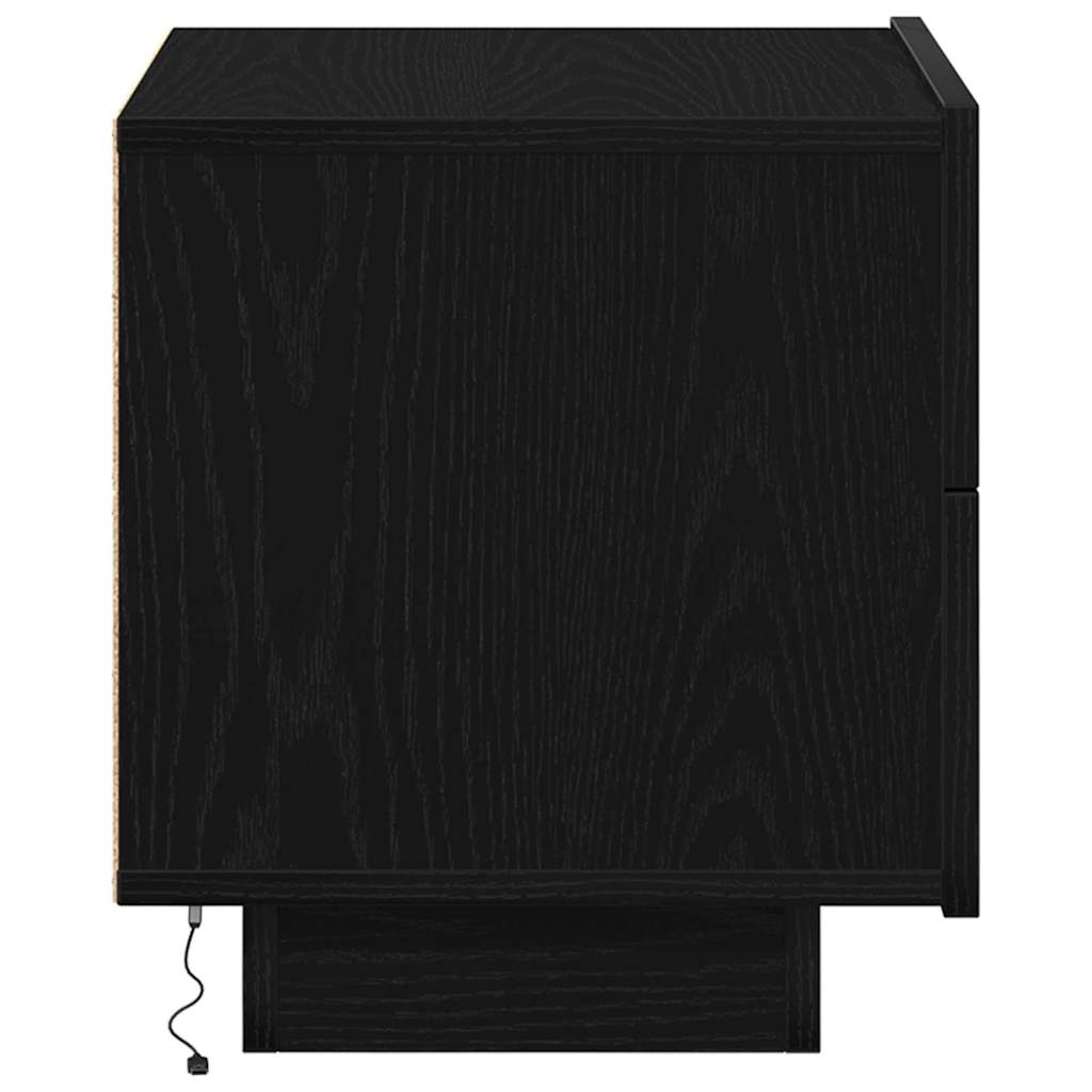 Noćni ormar Crni hrast 70 x 36 x 40,5 cm Konstruirano drvo