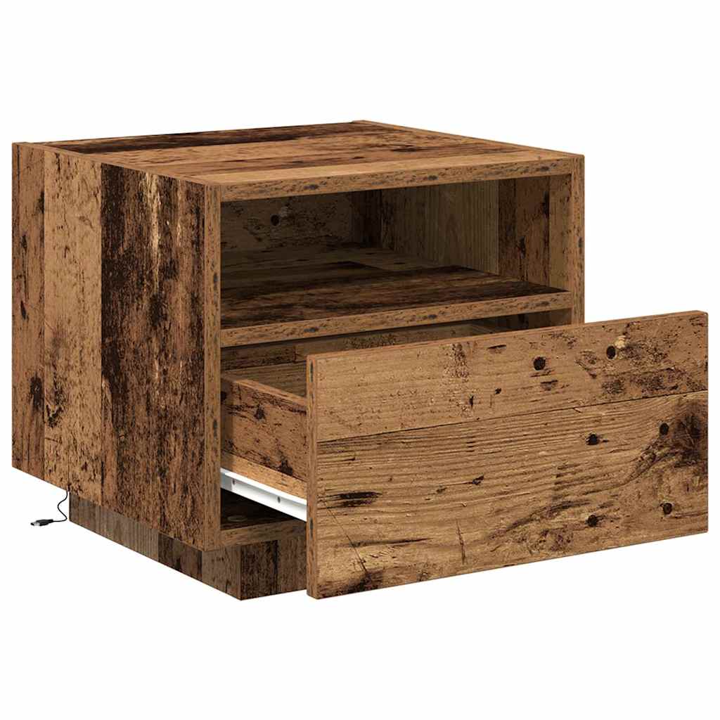 Noćni ormar 2 pcs Staro drvo 40 x 39 x 37 cm Konstruirano drvo