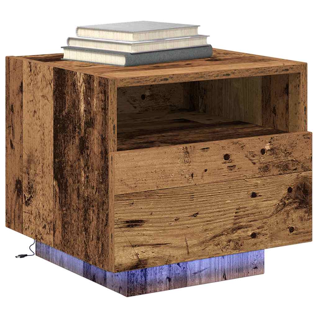 Noćni ormar 2 pcs Staro drvo 40 x 39 x 37 cm Konstruirano drvo