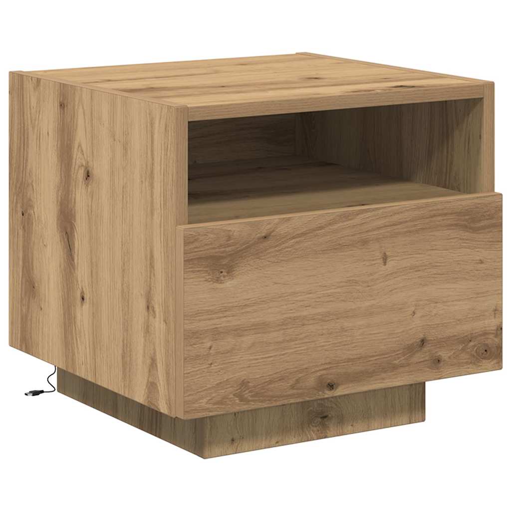 Noćni ormar s ladicama 2 pcs Umjetnički hrast 40 x 39 x 37 cm