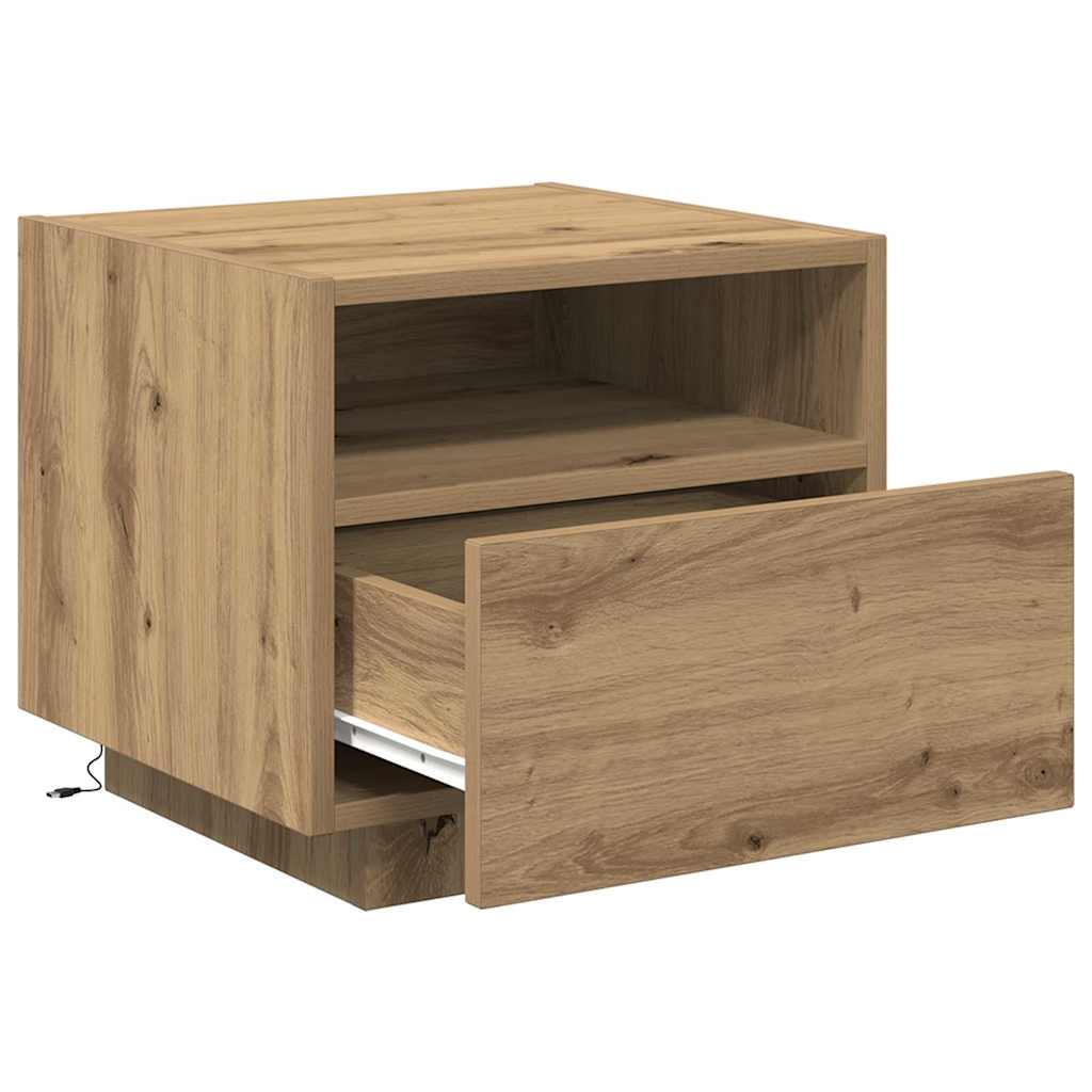 Noćni ormar s ladicama 2 pcs Umjetnički hrast 40 x 39 x 37 cm