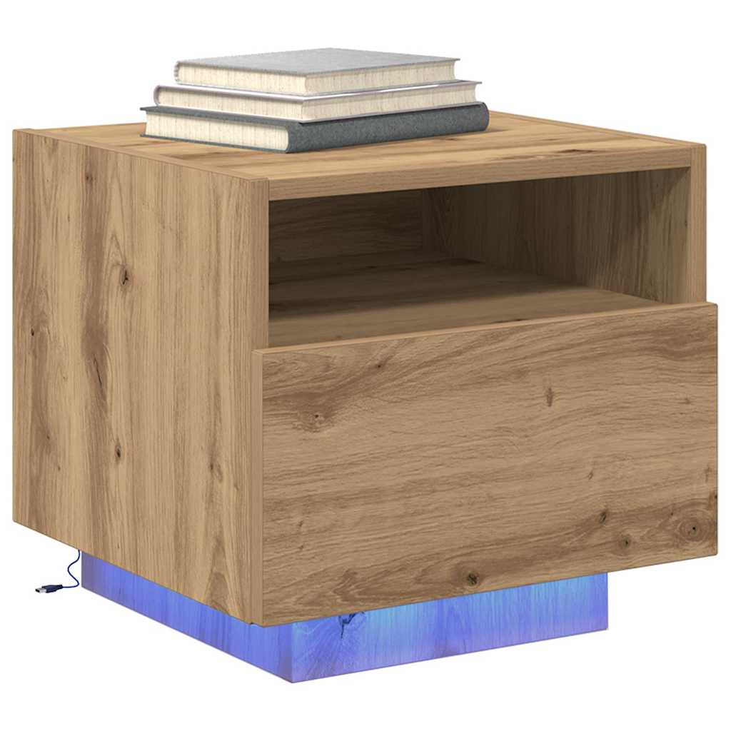 Noćni ormar s ladicama 2 pcs Umjetnički hrast 40 x 39 x 37 cm