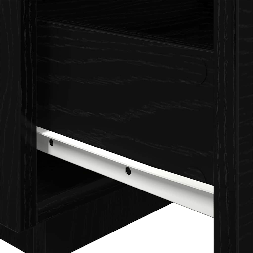 Noćni ormar Crni hrast 40 x 39 x 37 cm Konstruirano drvo