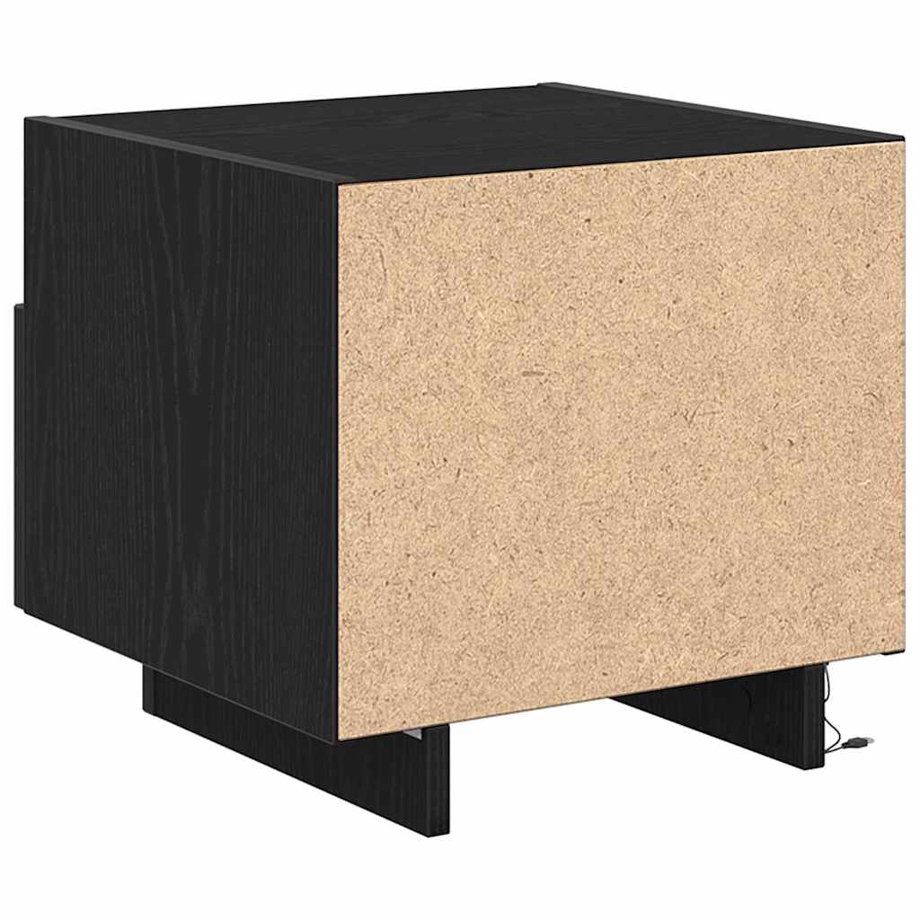 Noćni ormar 2 pcs Crni hrast 40 x 39 x 37 cm Konstruirano drvo