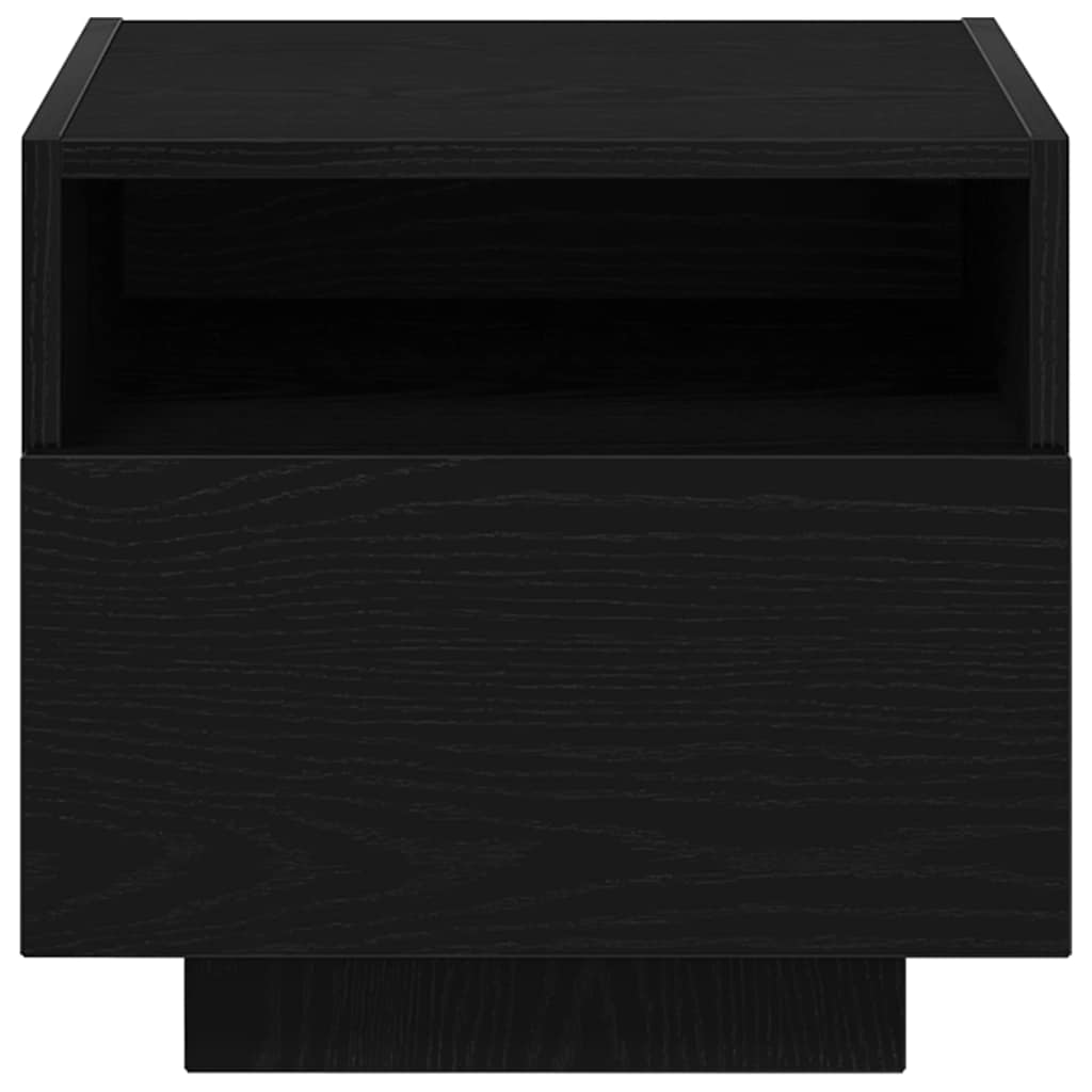 Noćni ormar 2 pcs Crni hrast 40 x 39 x 37 cm Konstruirano drvo