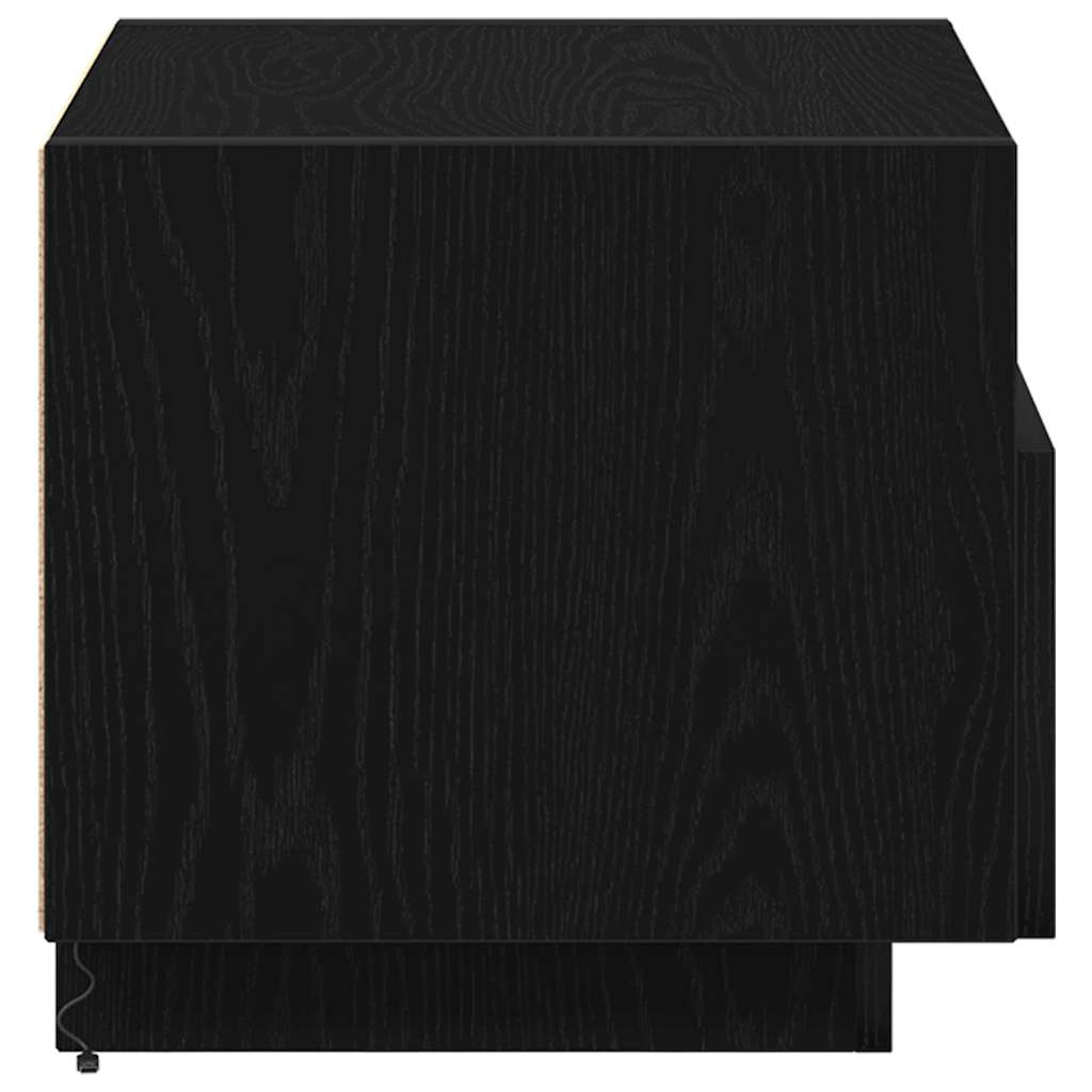 Noćni ormar 2 pcs Crni hrast 40 x 39 x 37 cm Konstruirano drvo