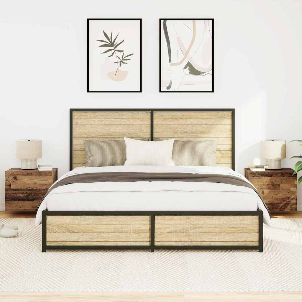Noćni ormar 2 pcs Staro drvo 50 x 39 x 41 cm Konstruirano drvo