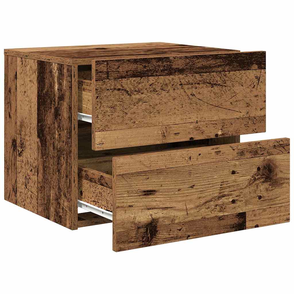 Noćni ormar 2 pcs Staro drvo 50 x 39 x 41 cm Konstruirano drvo
