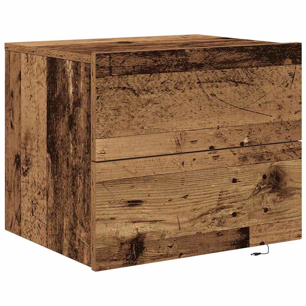 Noćni ormar 2 pcs Staro drvo 50 x 39 x 41 cm Konstruirano drvo