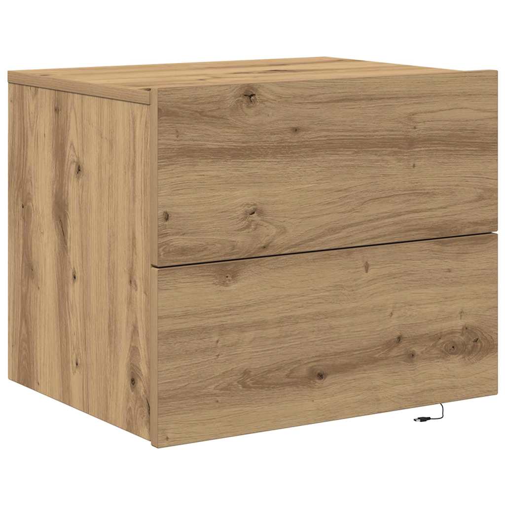 Noćni ormar s ladicama 2 pcs Umjetnički hrast 50 x 39 x 41 cm
