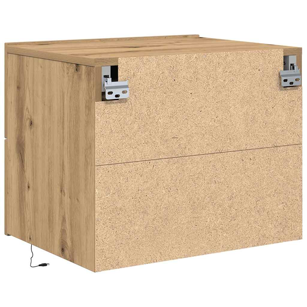 Noćni ormar s ladicama 2 pcs Umjetnički hrast 50 x 39 x 41 cm