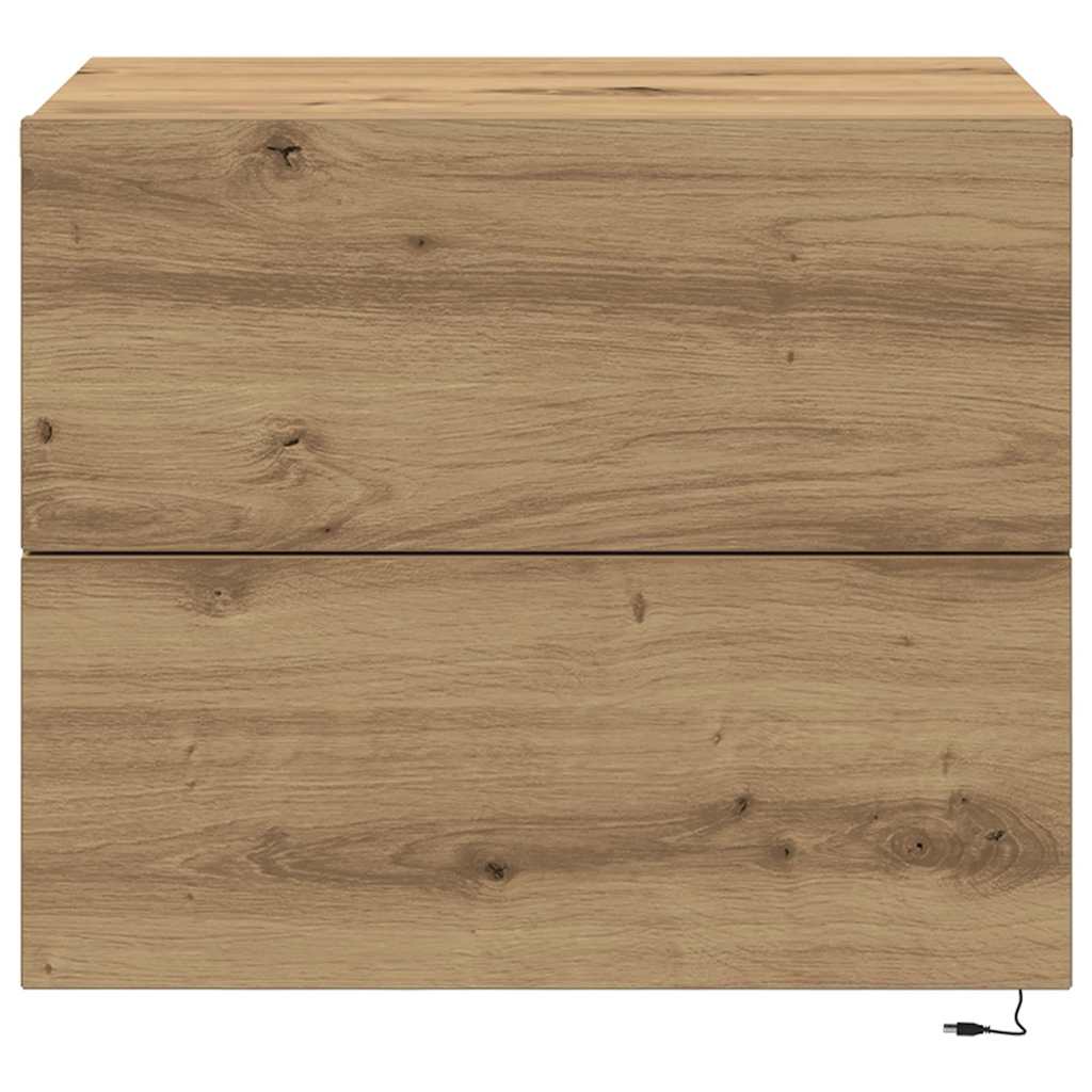 Noćni ormar s ladicama 2 pcs Umjetnički hrast 50 x 39 x 41 cm