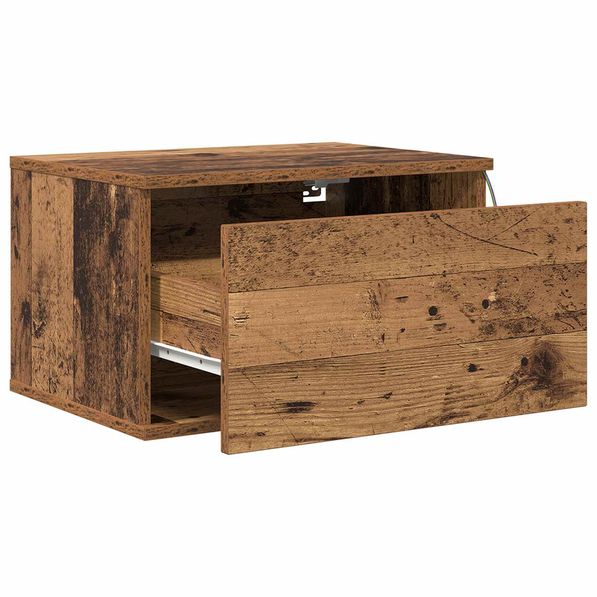 Wall-mounted noćni ormarić 2 pcs Staro drvo Konstruirano drvo
