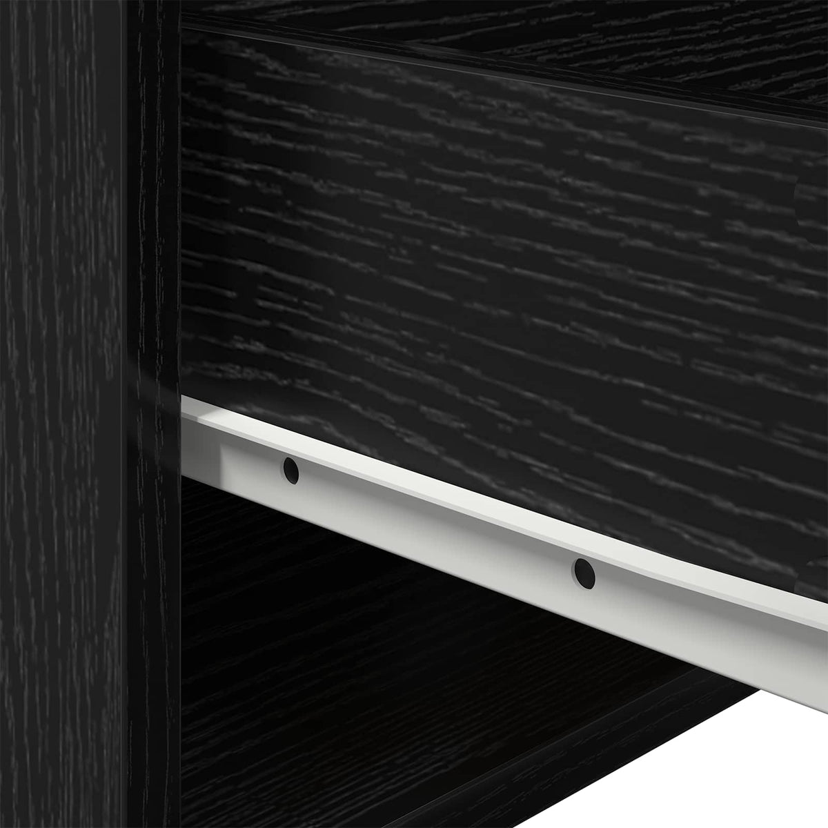 Wall-mounted noćni ormarić 2 pcs Crni hrast 50 x 36 x 30 cm