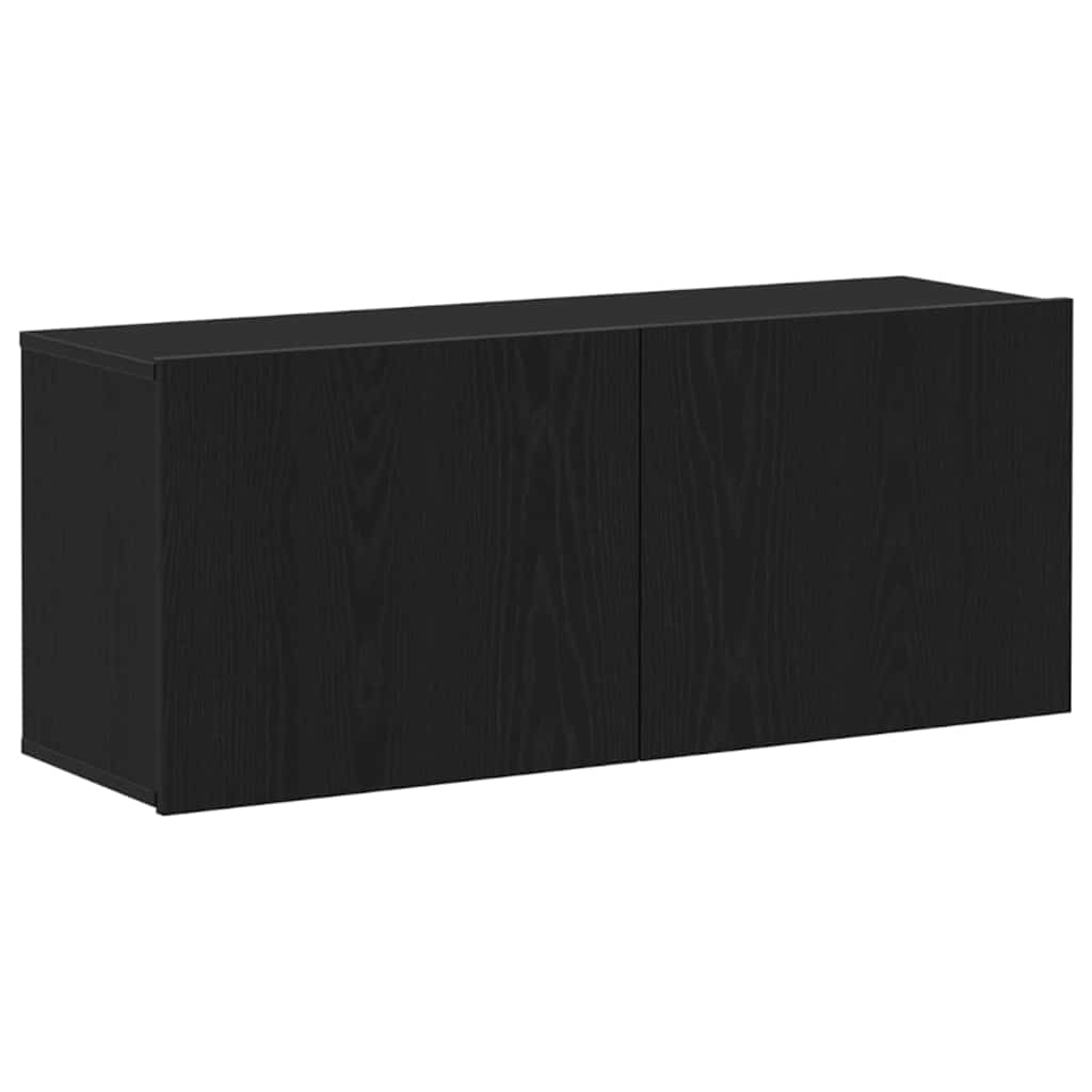 Set TV komoda Crni hrast 100 x 30 x 41 cm Konstruirano drvo