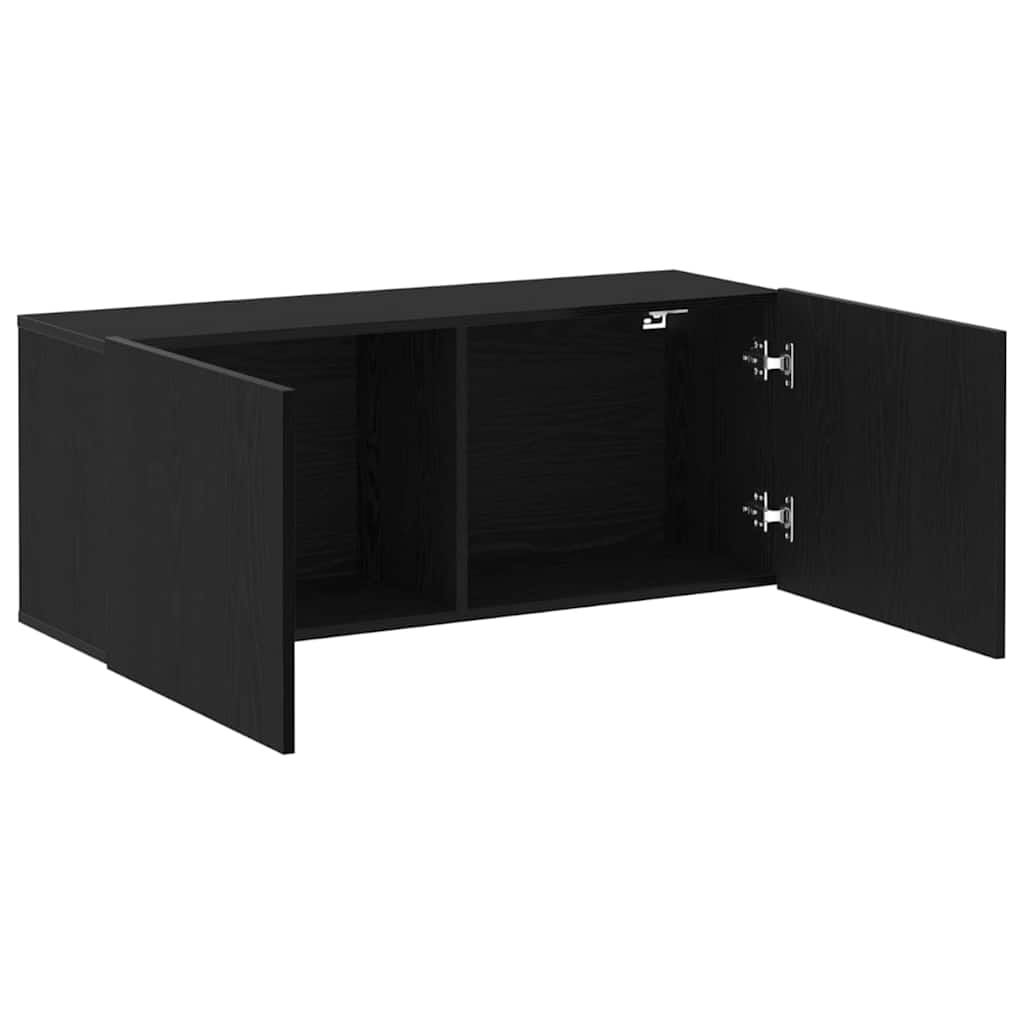 Set TV komoda Crni hrast 100 x 30 x 41 cm Konstruirano drvo
