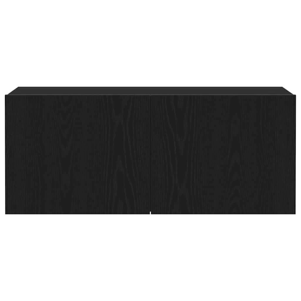 Set TV komoda Crni hrast 100 x 30 x 41 cm Konstruirano drvo