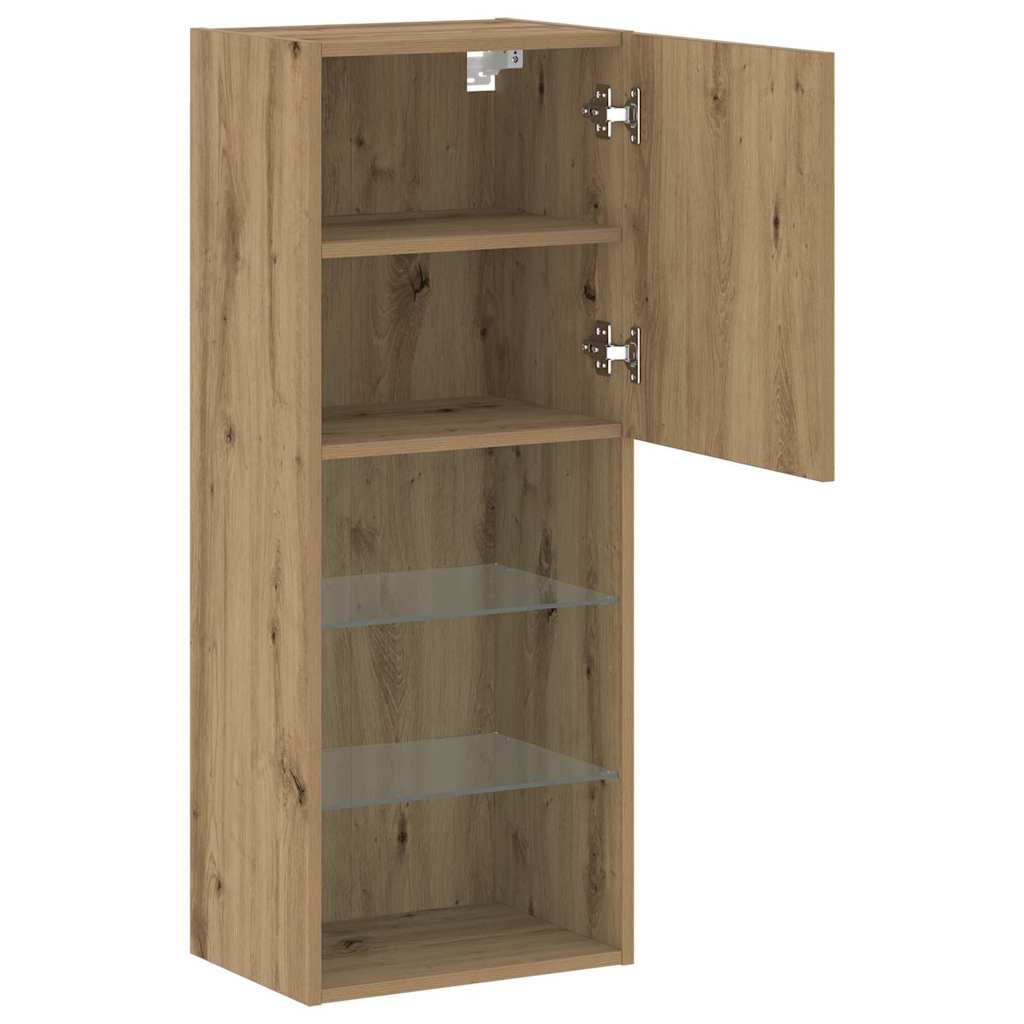 Set TV komoda Zidne Umjetnički hrast 40,5 x 30 x 102 cm