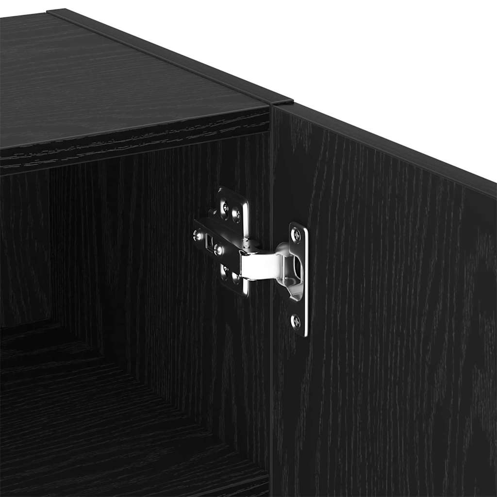 Set TV komoda Crni hrast 40,5 x 30 x 102 cm Konstruirano drvo