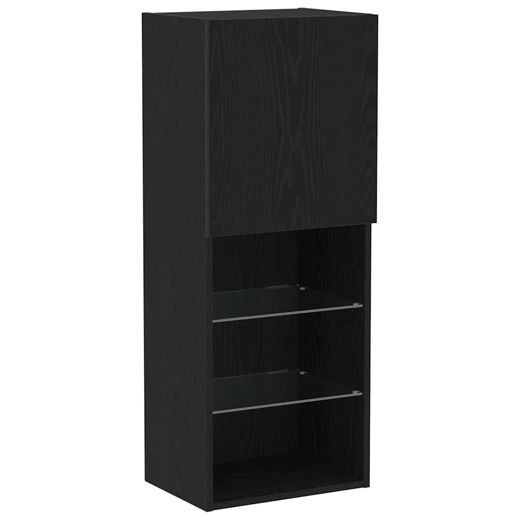 Set TV komoda Crni hrast 40,5 x 30 x 102 cm Konstruirano drvo