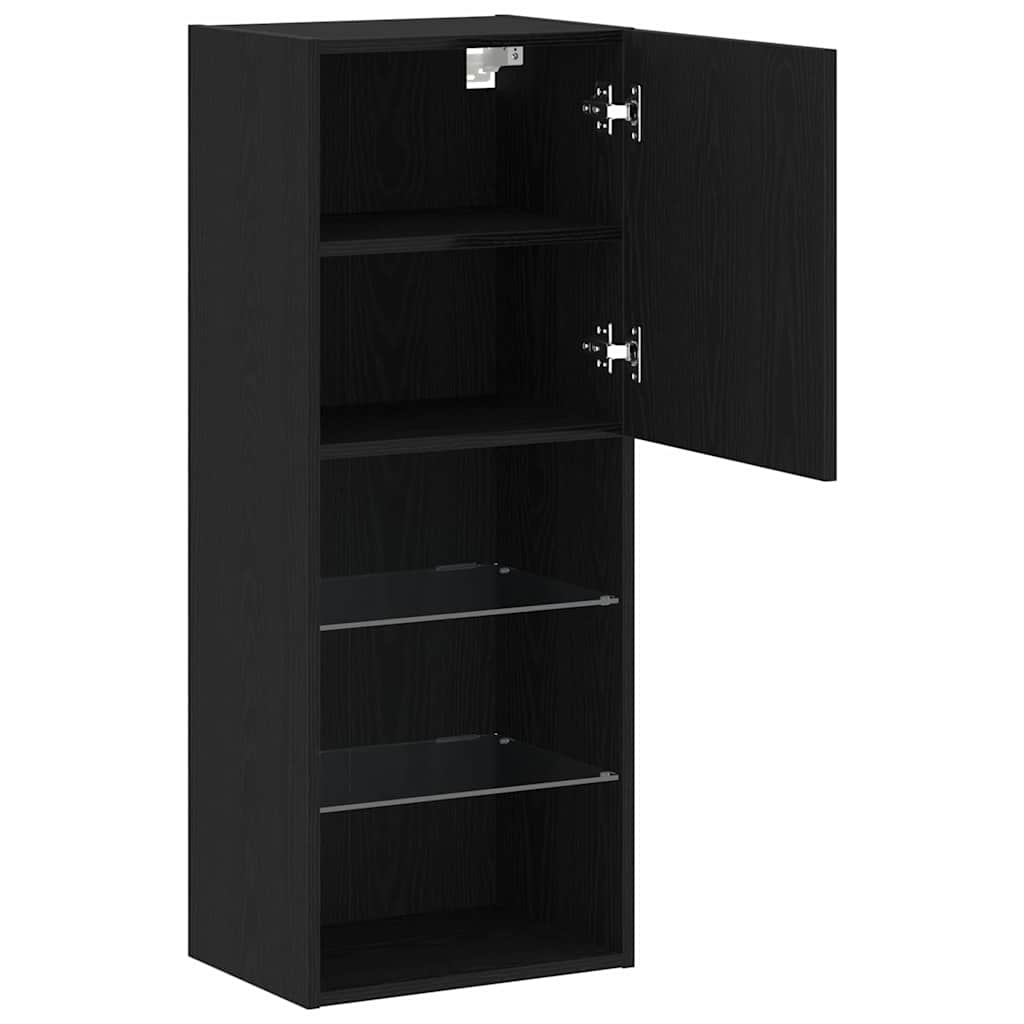 Set TV komoda Crni hrast 40,5 x 30 x 102 cm Konstruirano drvo