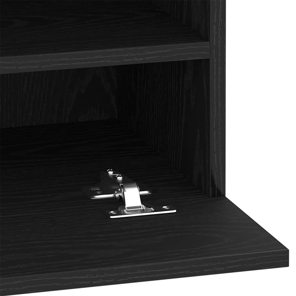 Set TV komoda 2 pcs Crna 40 x 30 x 60,5 cm Konstruirano drvo