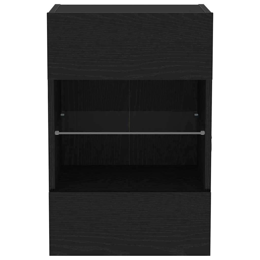 Set TV komoda 2 pcs Crna 40 x 30 x 60,5 cm Konstruirano drvo