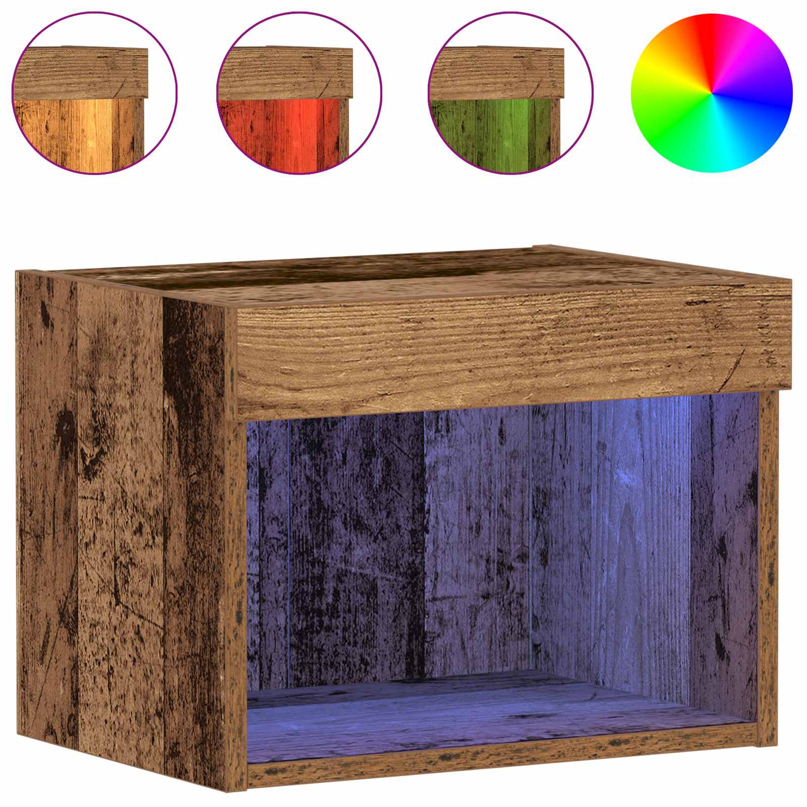 Set TV komoda Staro drvo 40 x 30 x 30 cm Konstruirano drvo