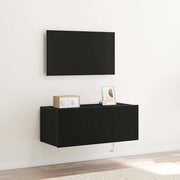 TV zidni ormar Crni hrast 80 x 35 x 31 cm Konstruirano drvo